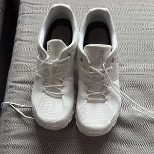 On Running White Athletic Shoes for Performance